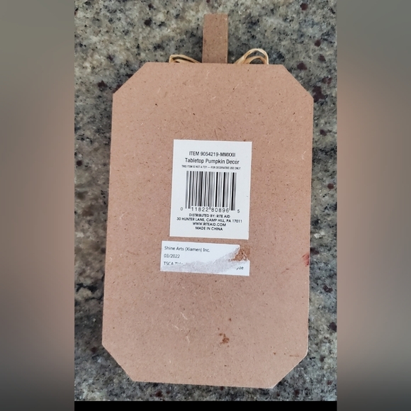 NEW "Gather Together" Wooden Tabletop Shelf‎ Sitter 7.5"x4" Home Decor White Blk - Picture 4 of 7